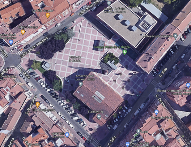 Ubicación de la Plaza y su extensión casi toda de losetas