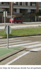 Cruce Camino Viejo de Simancas con calle José Velicia.