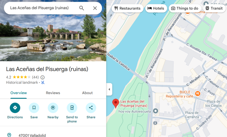 Paseo de las Aceñas (Moreras)