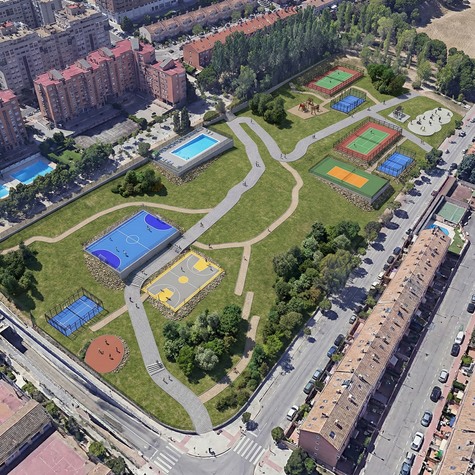 Parque ladera norte de Parquesol